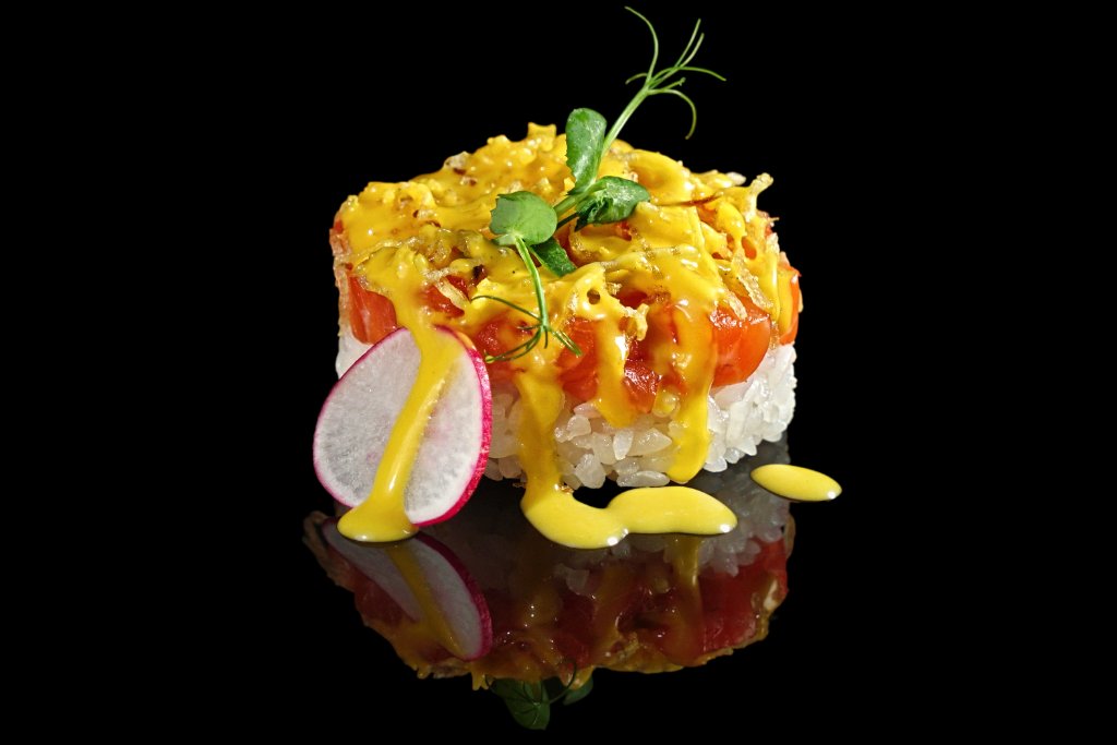 Pressed salmone baked