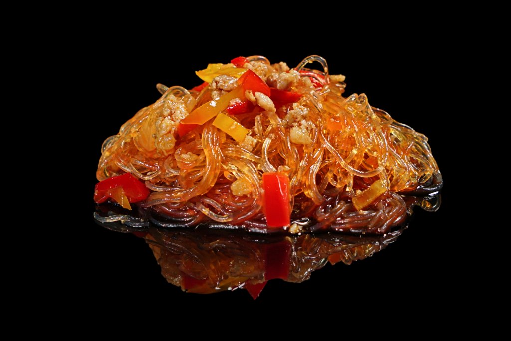 Spaghetti di soia piccante