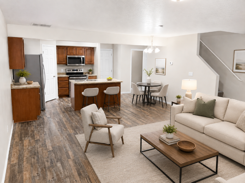 Kitchen & Dining (Staged)