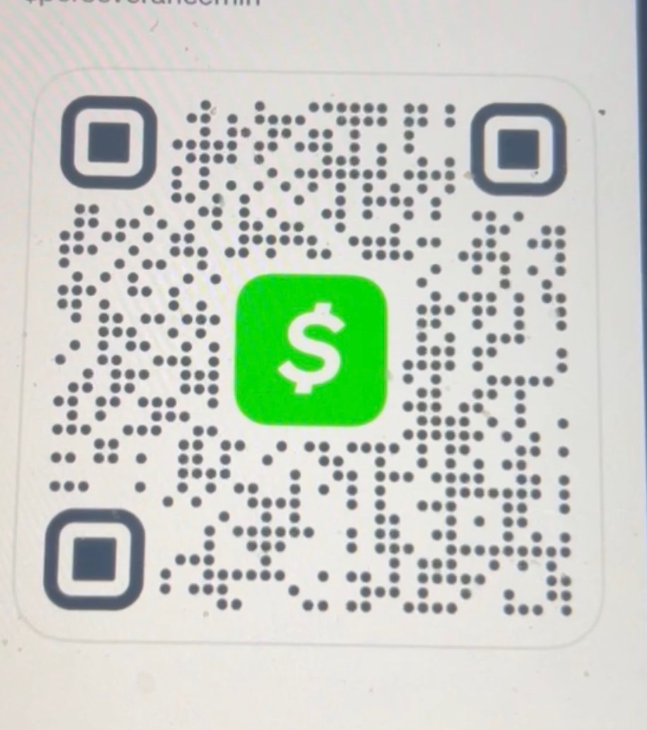 Scan to give via Cash App — $perseverancemin