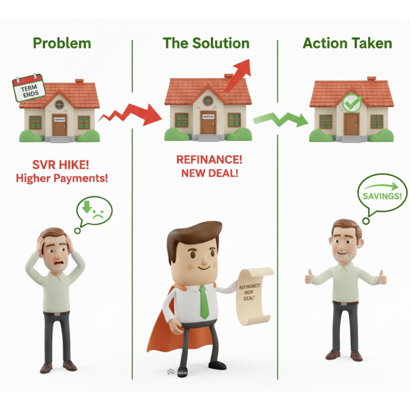 Problem, Solution, Action illustration