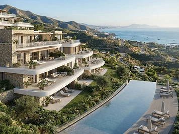 Australy Aures Estepona nowoczesne apartamenty Selwo z widokiem na morze