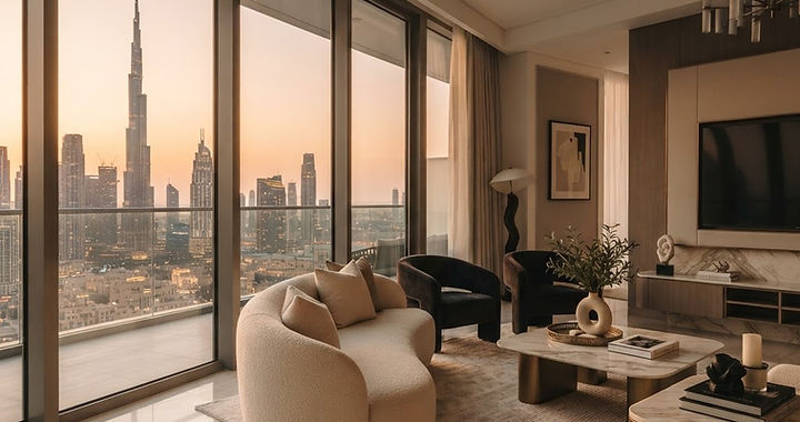 Golden Visa Dubaj: apartament z widokiem na Burj Khalifa
