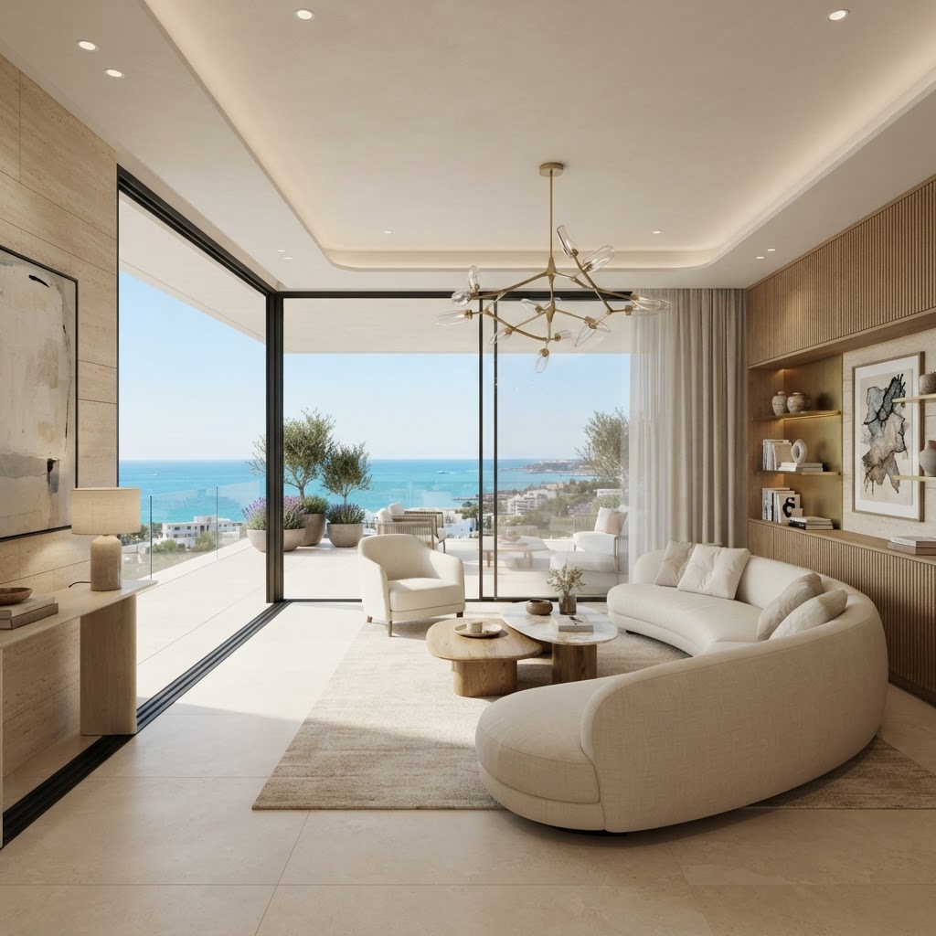 Branded residence interior render