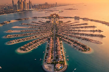 Gwiazdy w Dubaju: willa na Palm Jumeirah z lotu ptaka