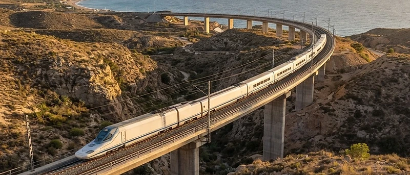 AVE Murcja-Almería 2026: pociąg dużych prędkości, który zmieni południowy wschód Hiszpanii