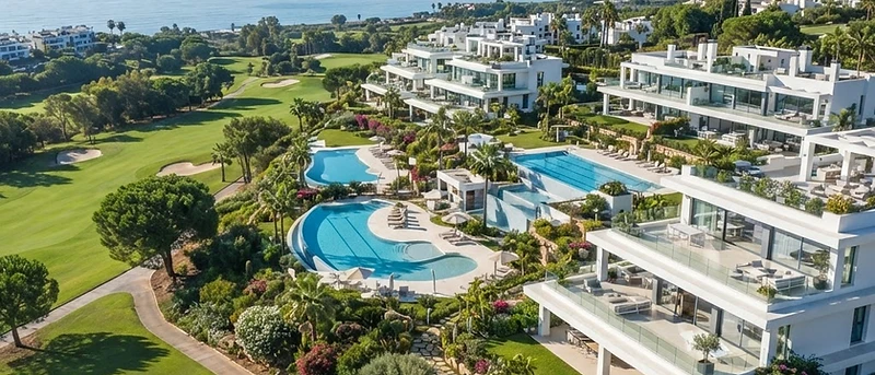 Nowoczesne osiedle Soul Marbella przy polu golfowym Santa Clara