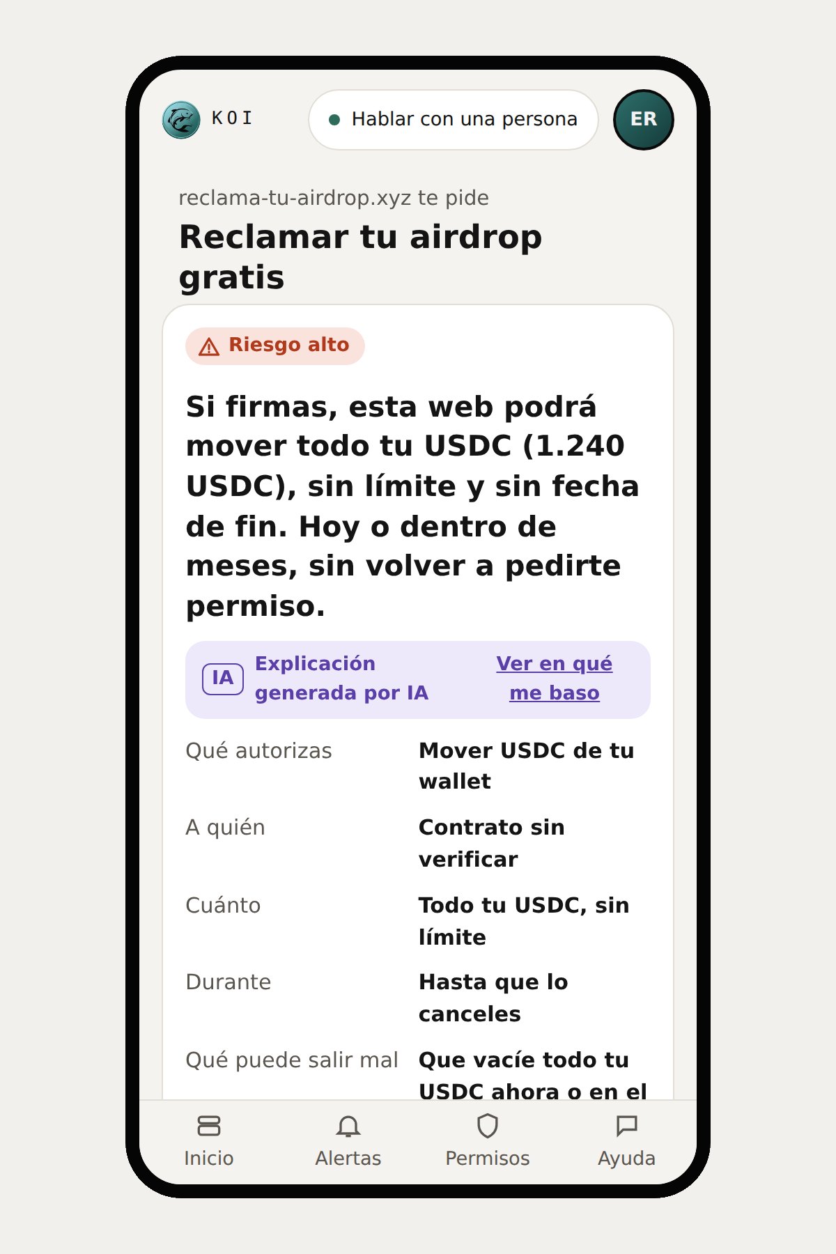 Alerta de firma ilimitada