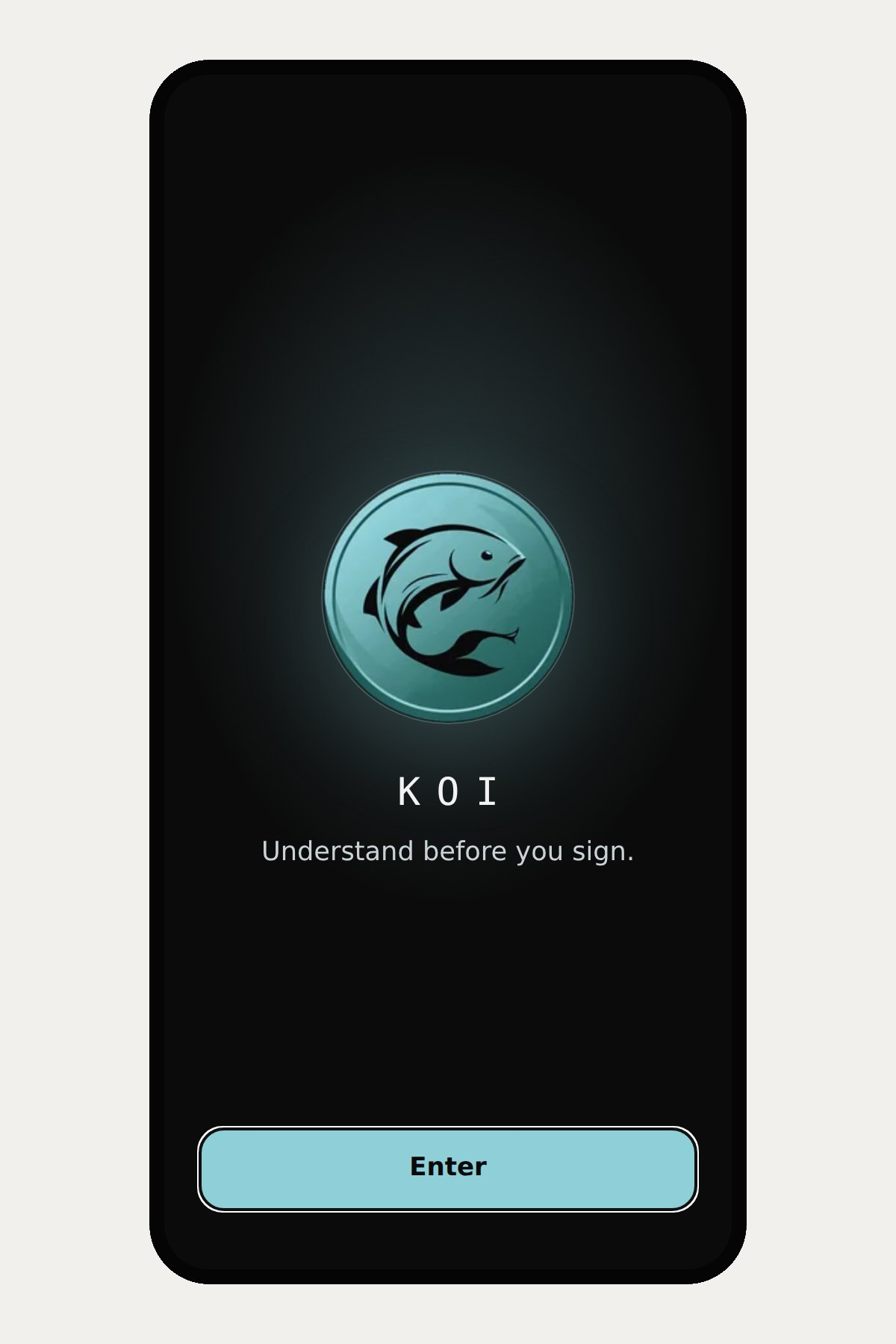 Koi splash screen