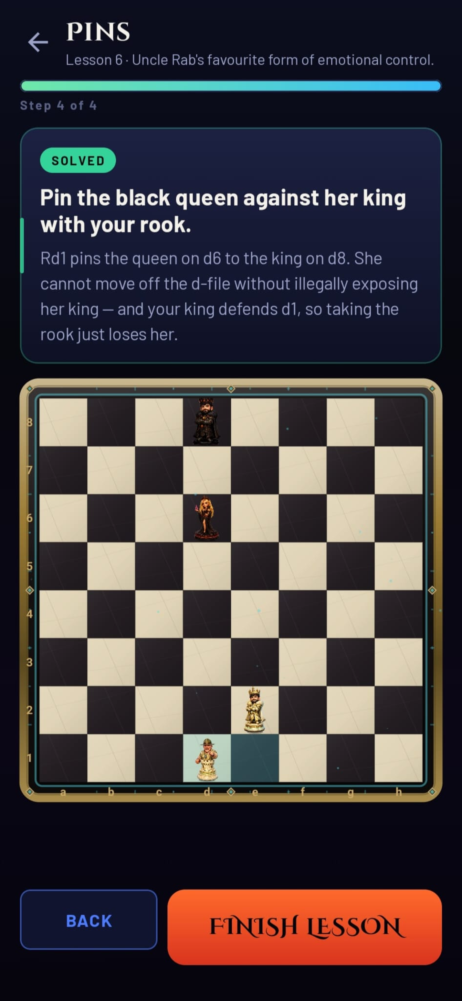 Chaos Academy — Pins lesson preview