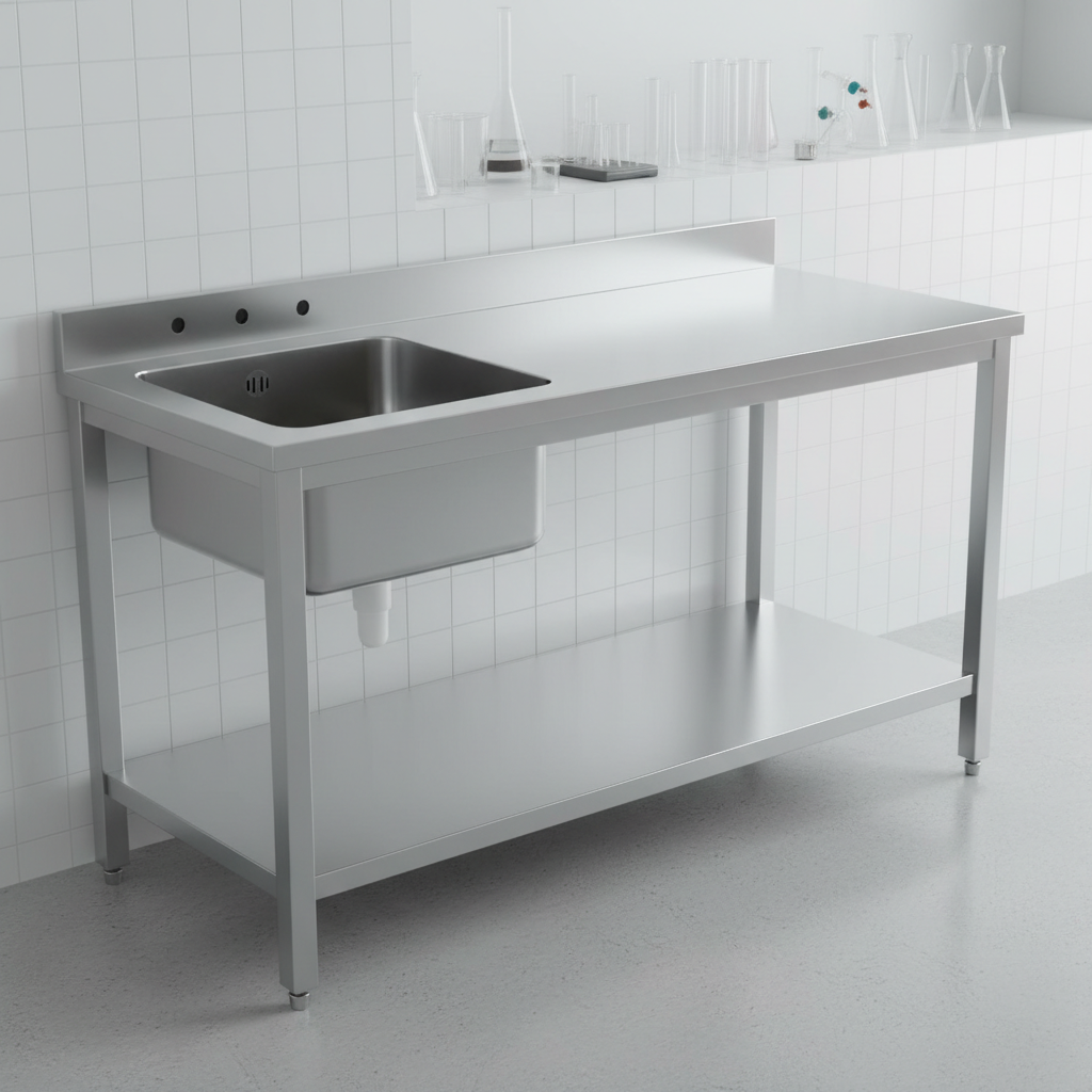 Stainless Steel Sink Table 60"