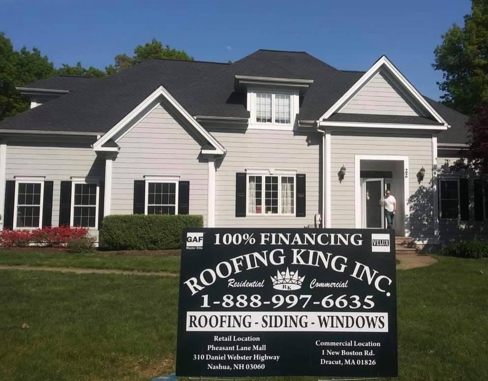 Professional organized roofing job site