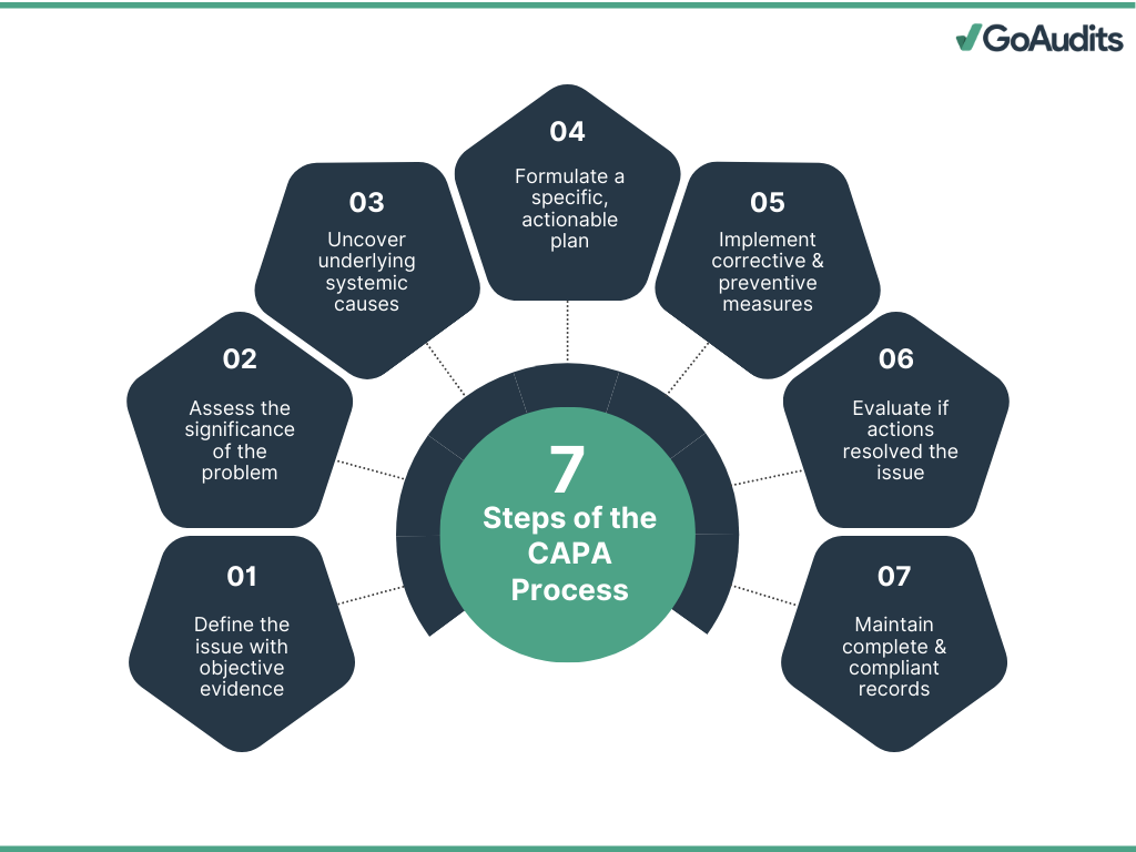 7 Steps of the CAPA Process
