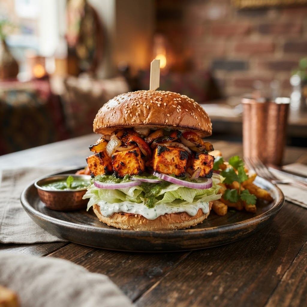 Tandoori Paneer Burger