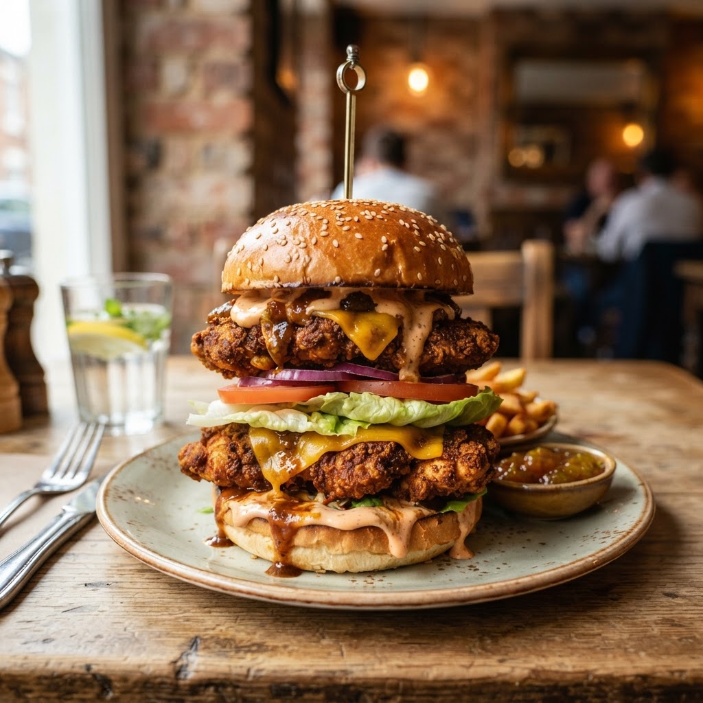 Highway Double Decker Chicken Burger