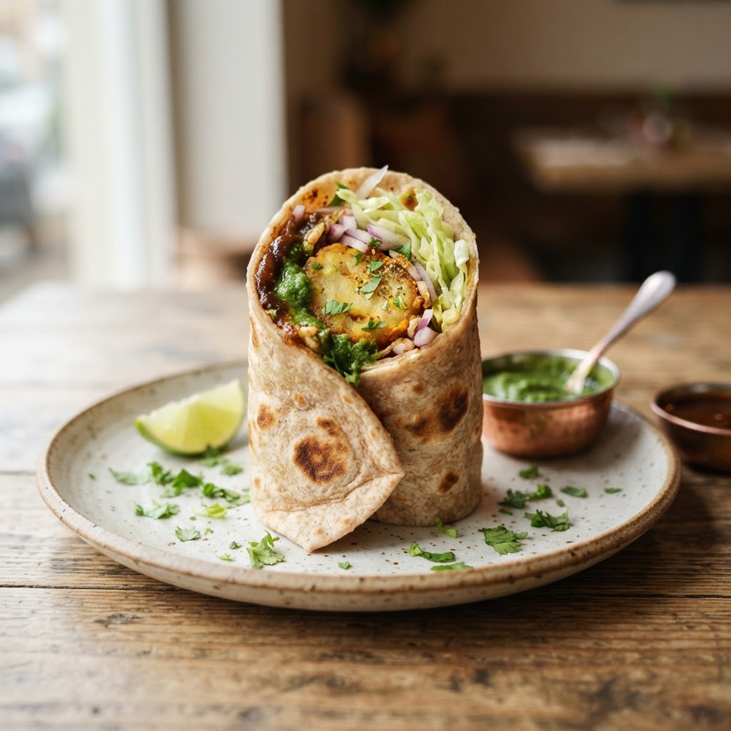 Aloo Tikki Wrap