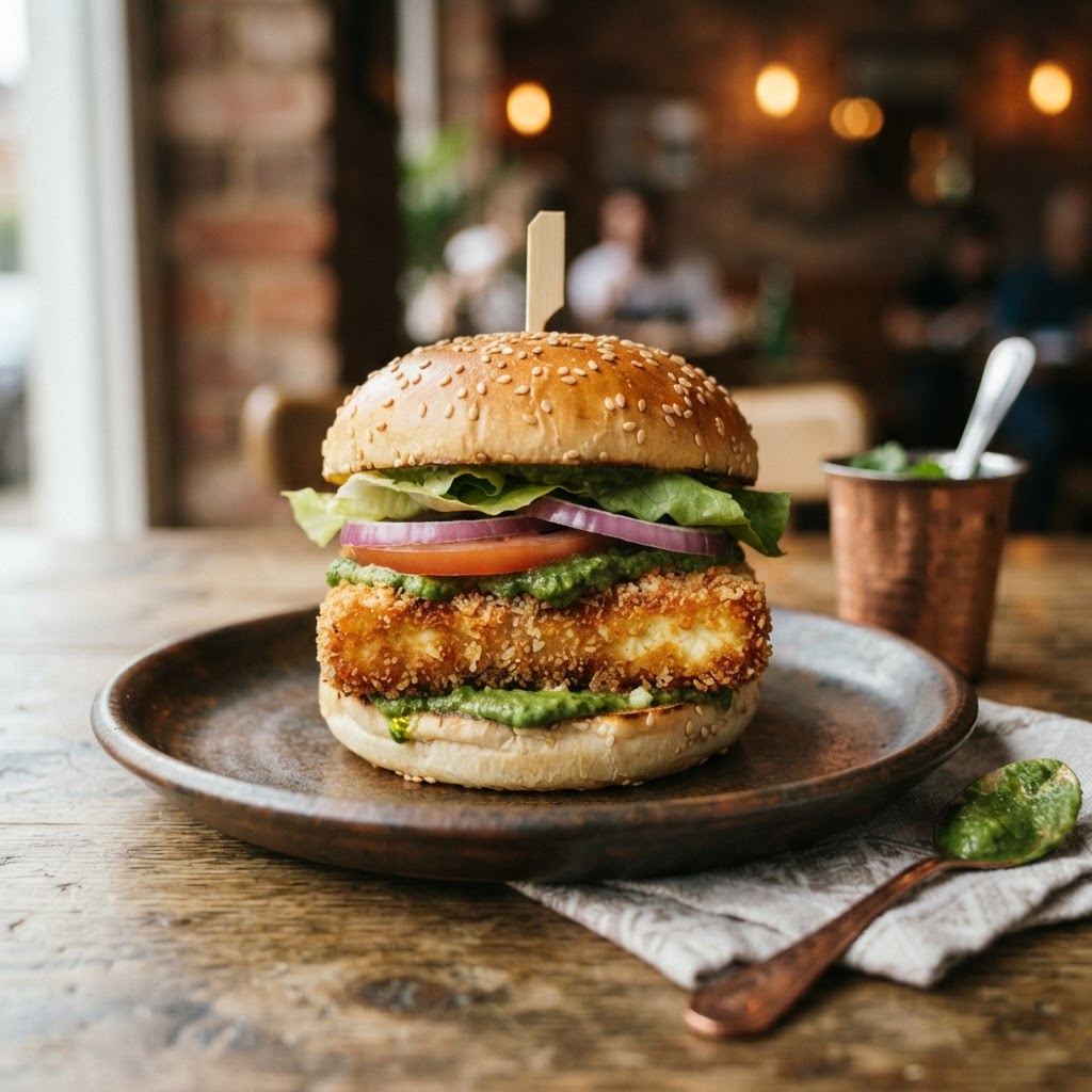 Crispy Paneer Burger