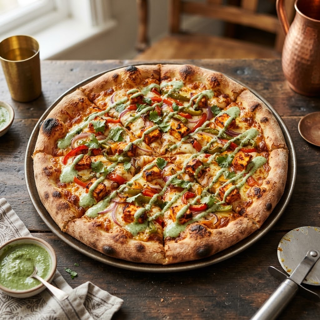 Tandoori Paneer Pizza (Medium)