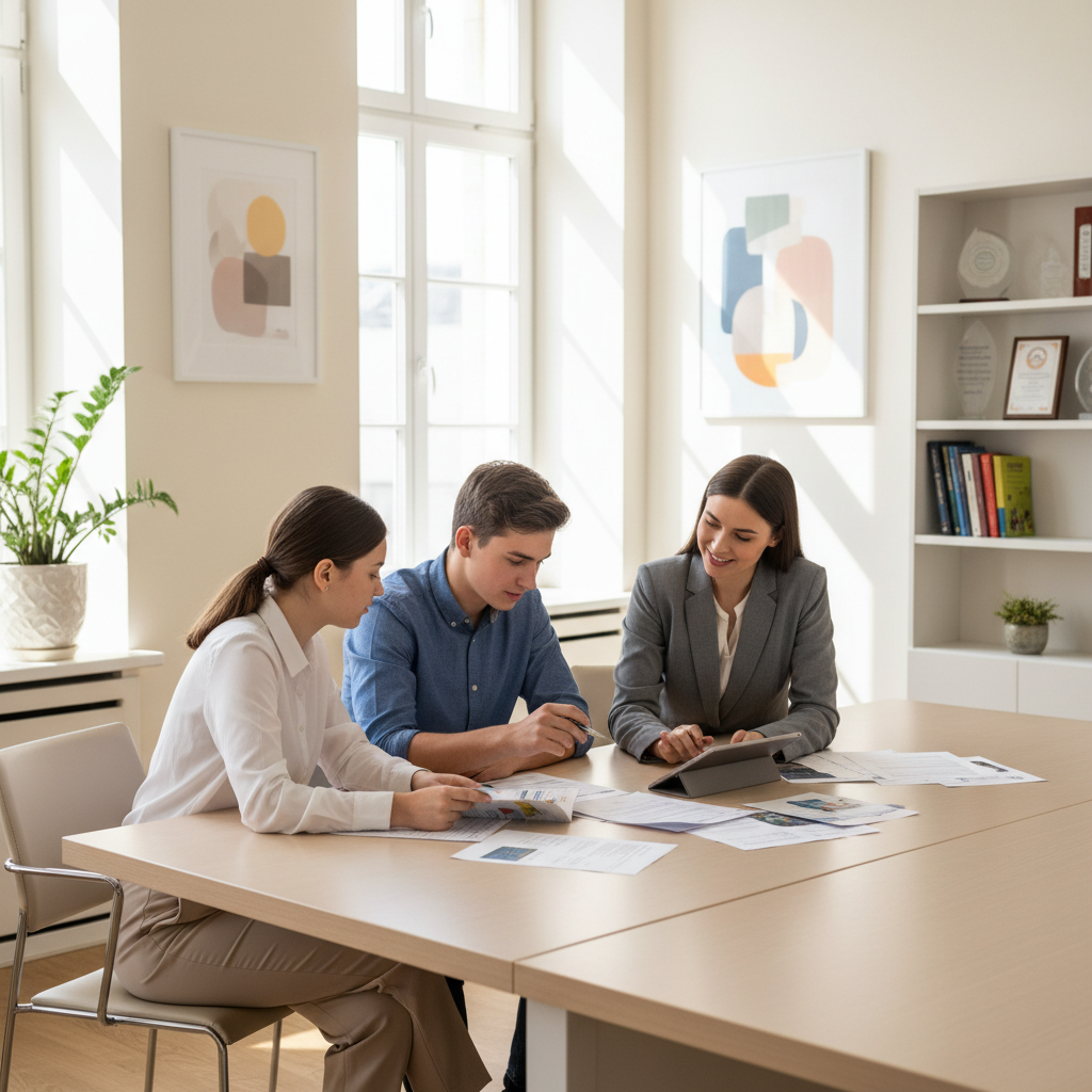 Students consulting