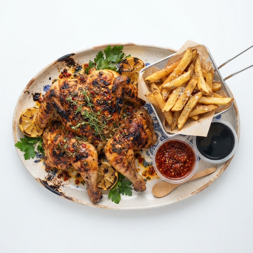 1 Poulet Grillé + Frites