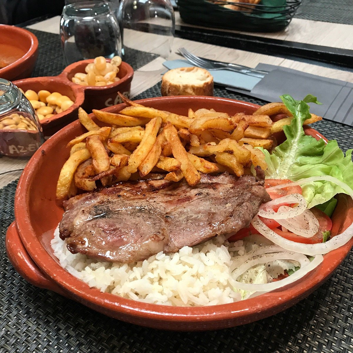 Plat portugais - grillade et frites