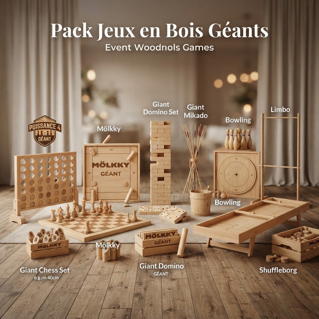 Pack Jeux en Bois Géants
