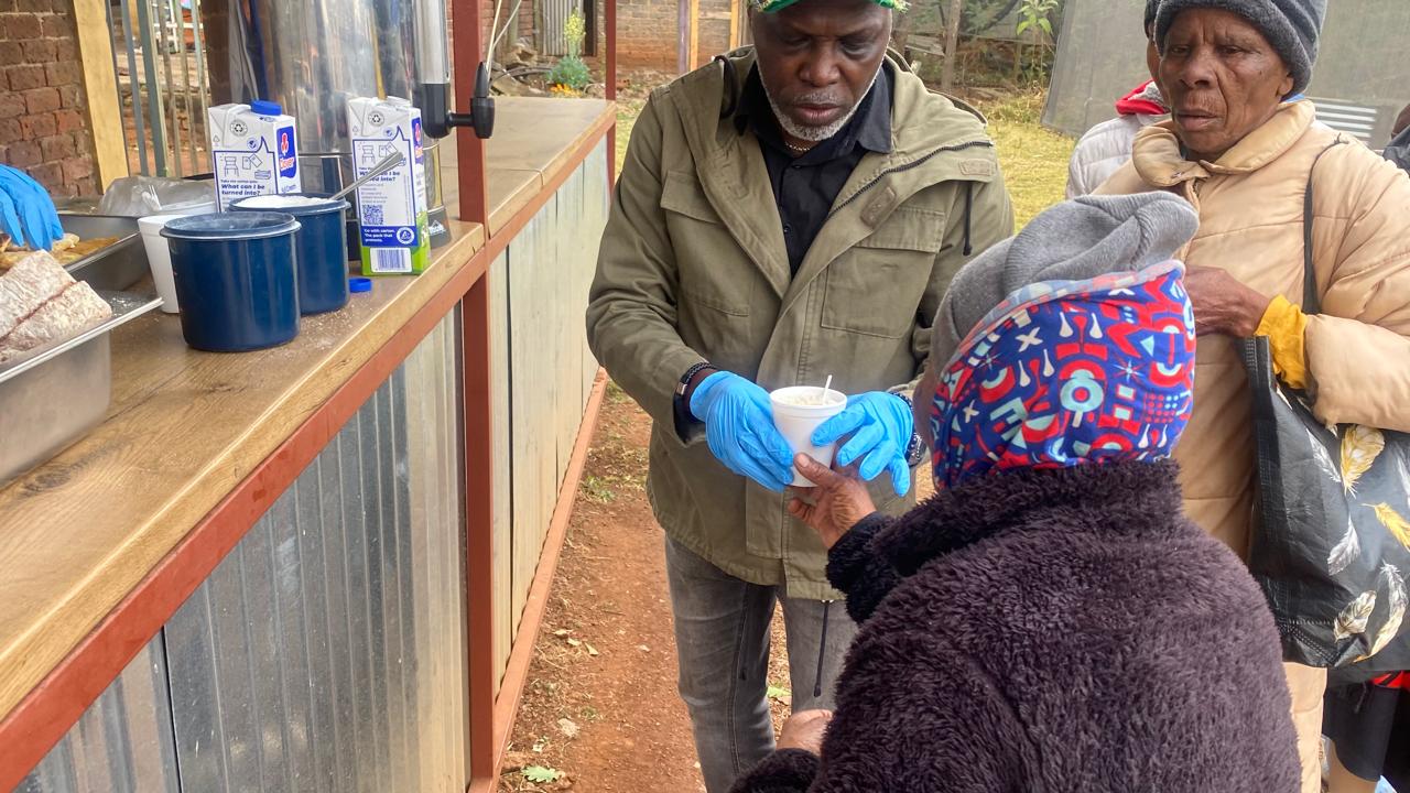 Serving the community with a warm cup