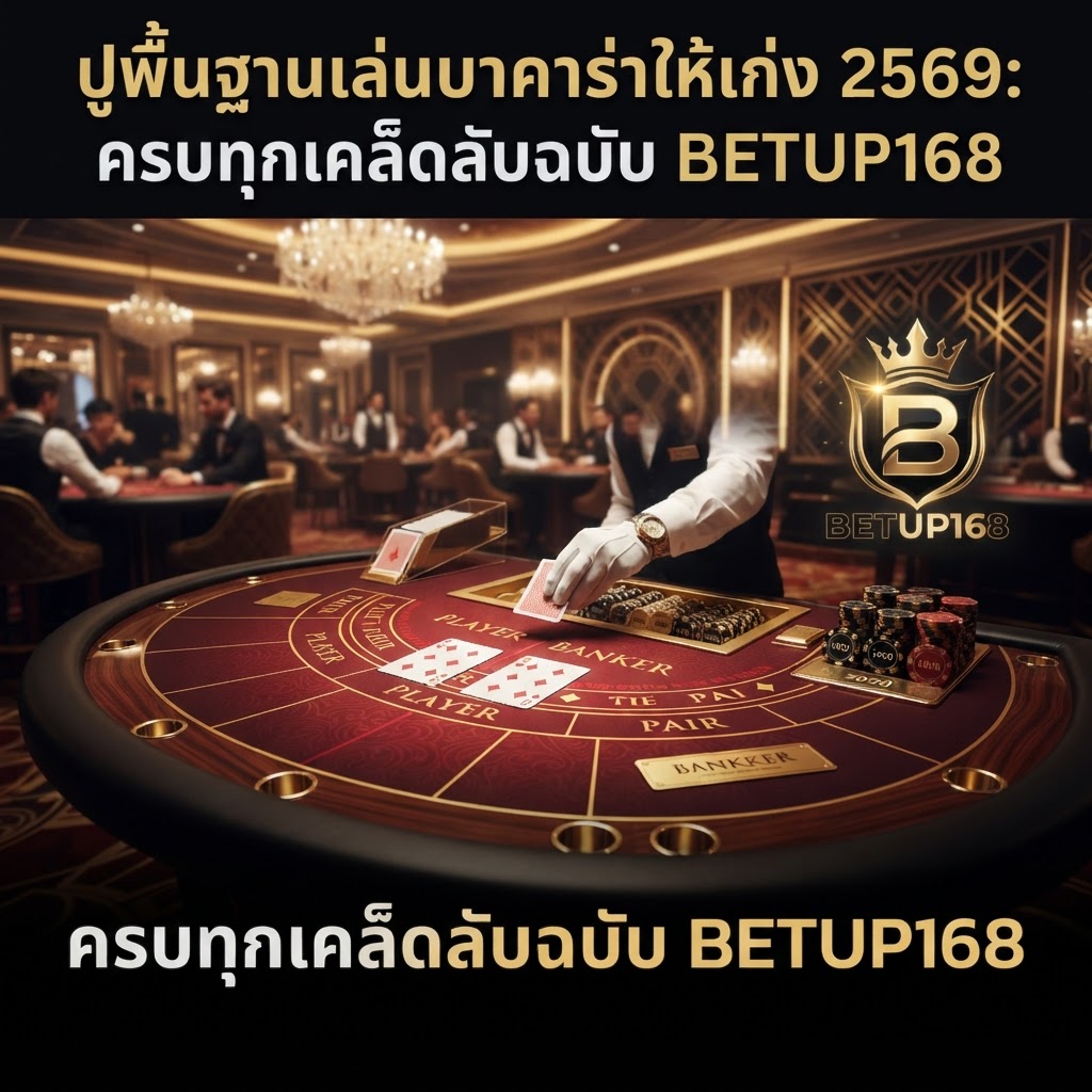 ปูพื้นฐานเล่นบาคาร่าให้เก่ง 2569 ครบทุกเคล็ดลับฉบับ BETUP168