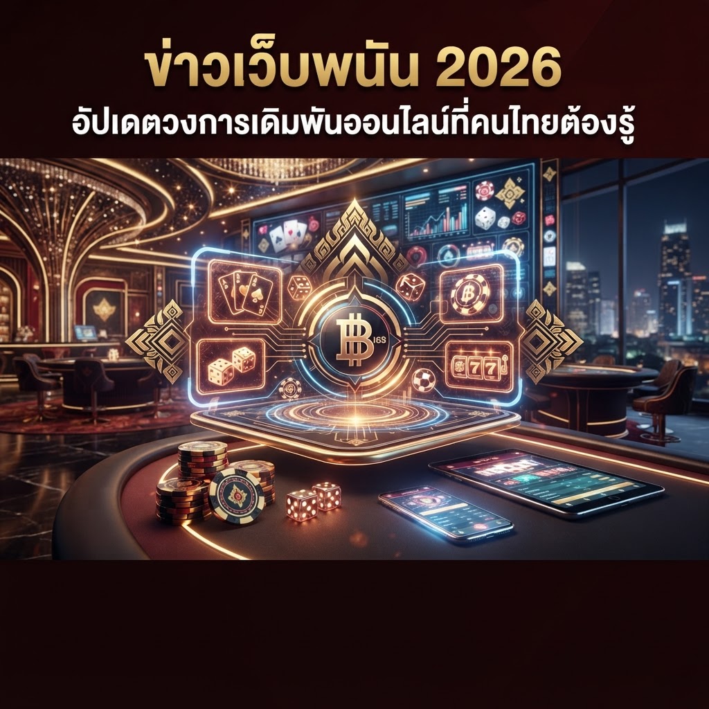 ข่าวเว็บพนัน 2026 อัปเดตวงการเดิมพันออนไลน์ที่คนไทยต้องรู้