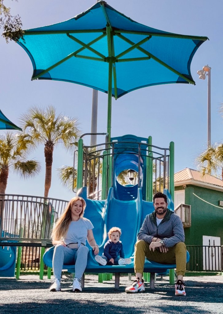 Family time at the playground