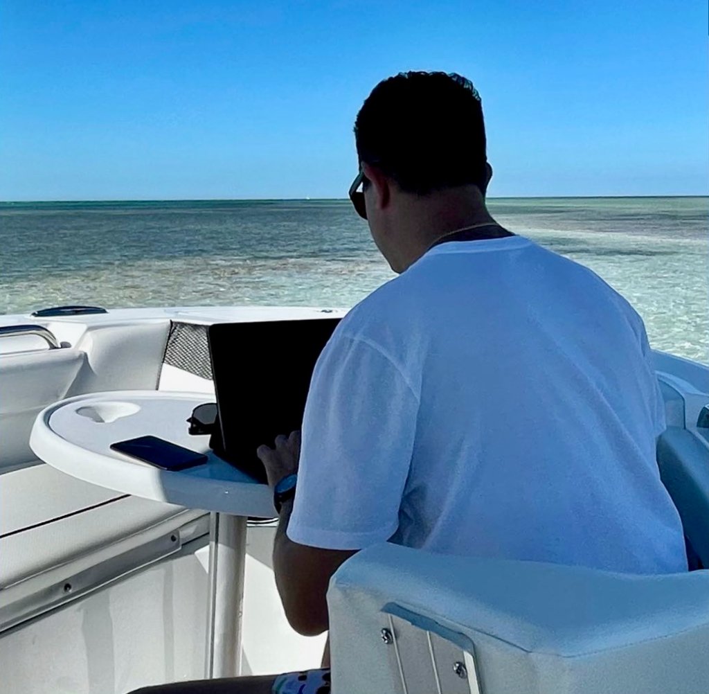 Working remotely on the boat