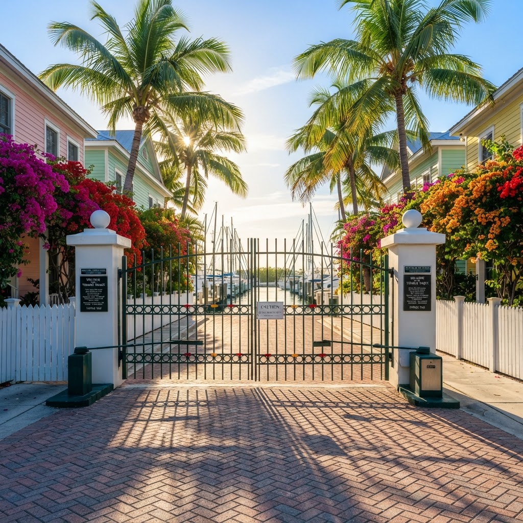 Gated Harbor Entrance