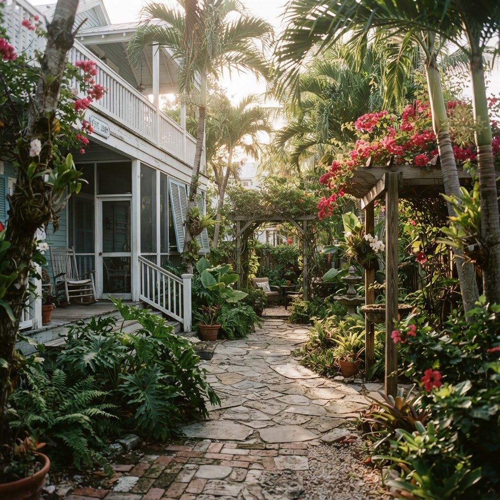 The Quiet Grace of a Conch House Garden