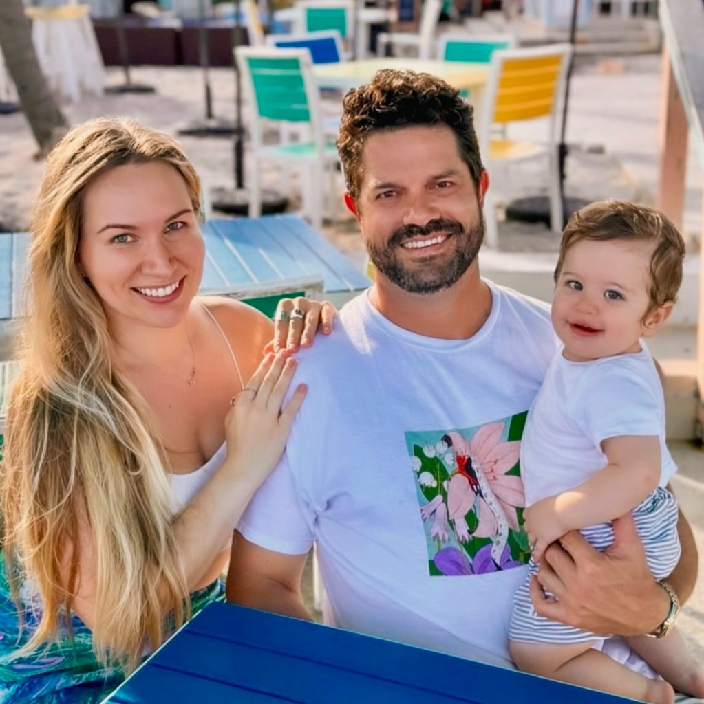 Damian with his family
