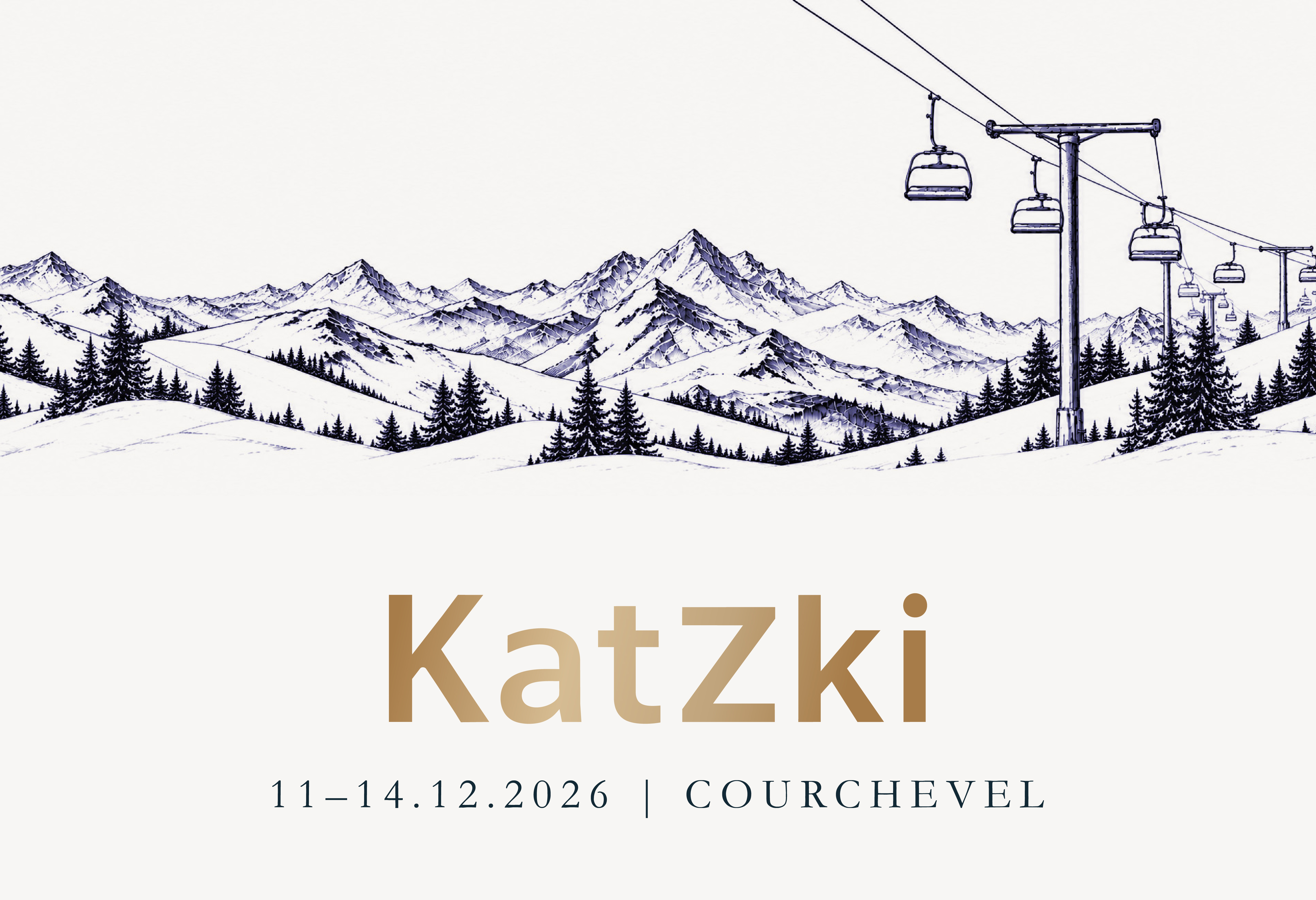 KatZki – Courchevel 2026, מעבורת סקי מעל עמק מושלג