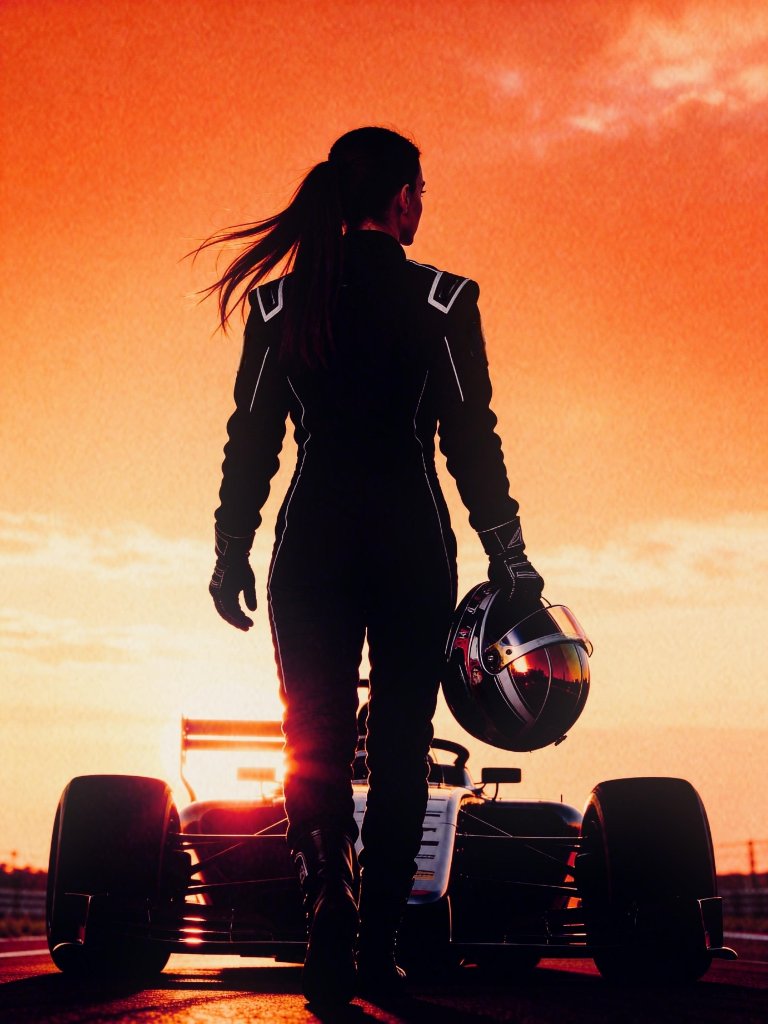 Alena Link in Porsche