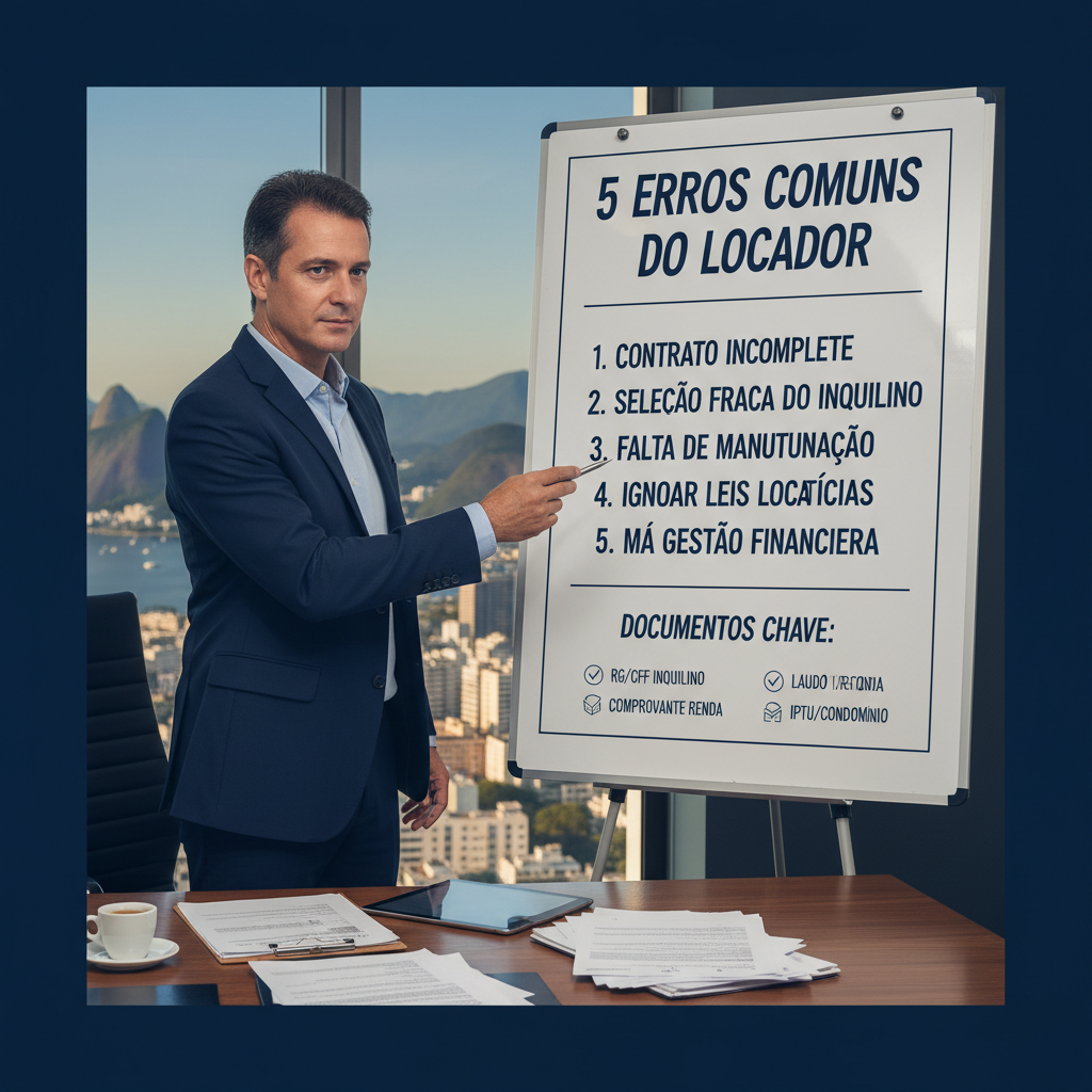 5 Erros que Todo Proprietário Comete ao Alugar Seu Imóvel