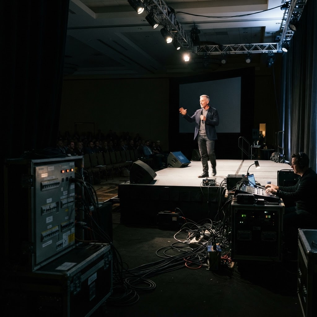 The Coffee Urn That Killed the Keynote: Hidden Shared Circuits in Hotel Ballrooms