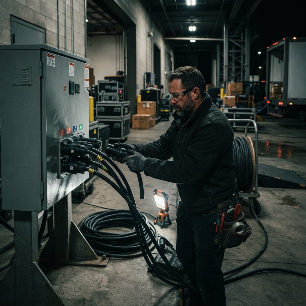 Tie-In Fees, Camlock and Distro: What Hotel Power Charges Actually Pay For