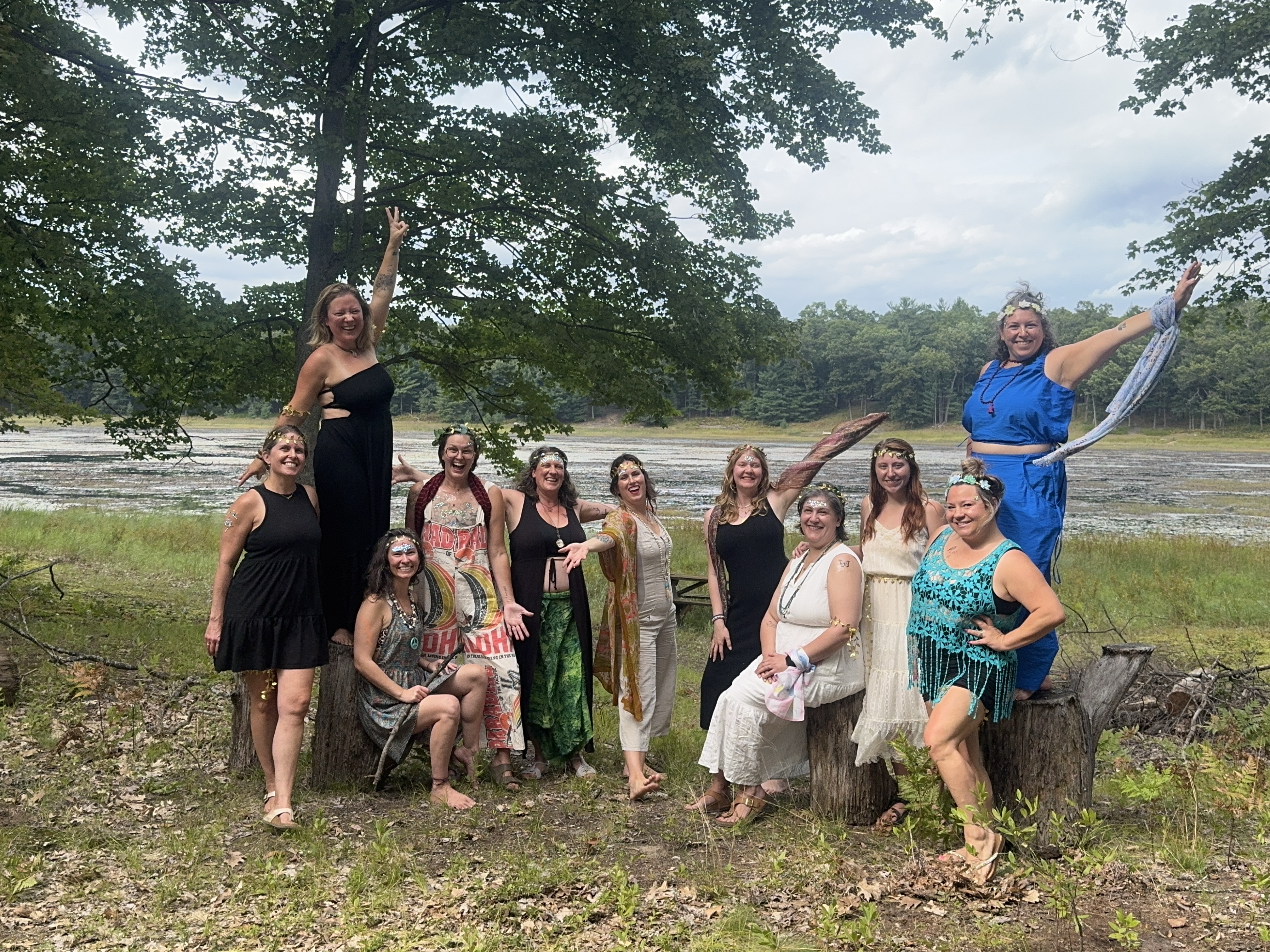 Women gathered together on retreat