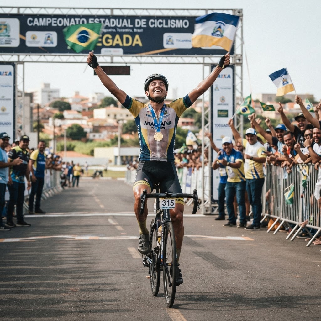 Ciclista conquista tricampeonato estadual e leva o nome de Araguaína para competições nacionais