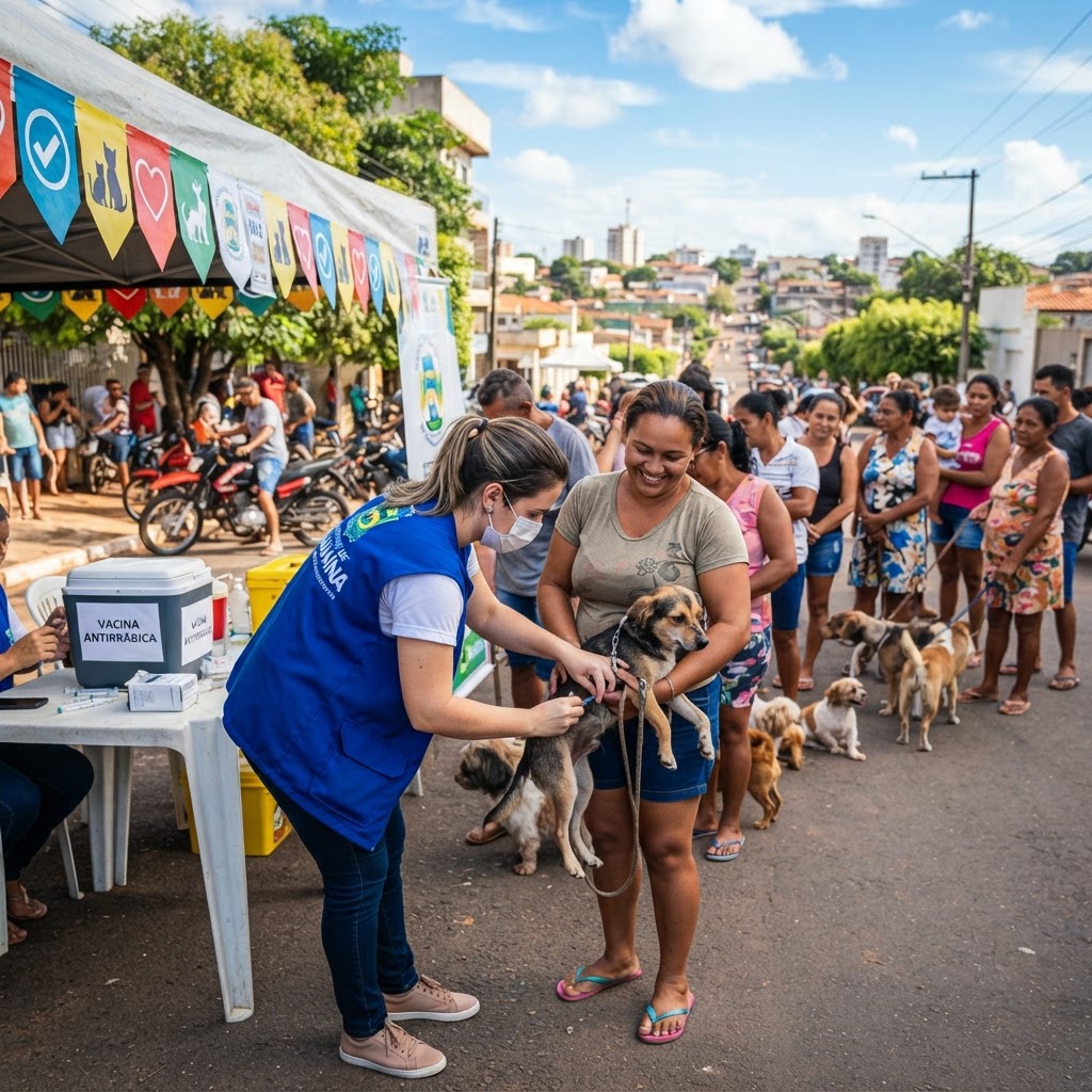 Araguaína realiza Dia D de vacinação antirrábica com 25 postos de vacinação espalhados pela cidade