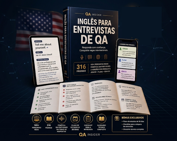 Inglês para Entrevistas de QA: Mais de 160 Perguntas Reais com Fonética em Português