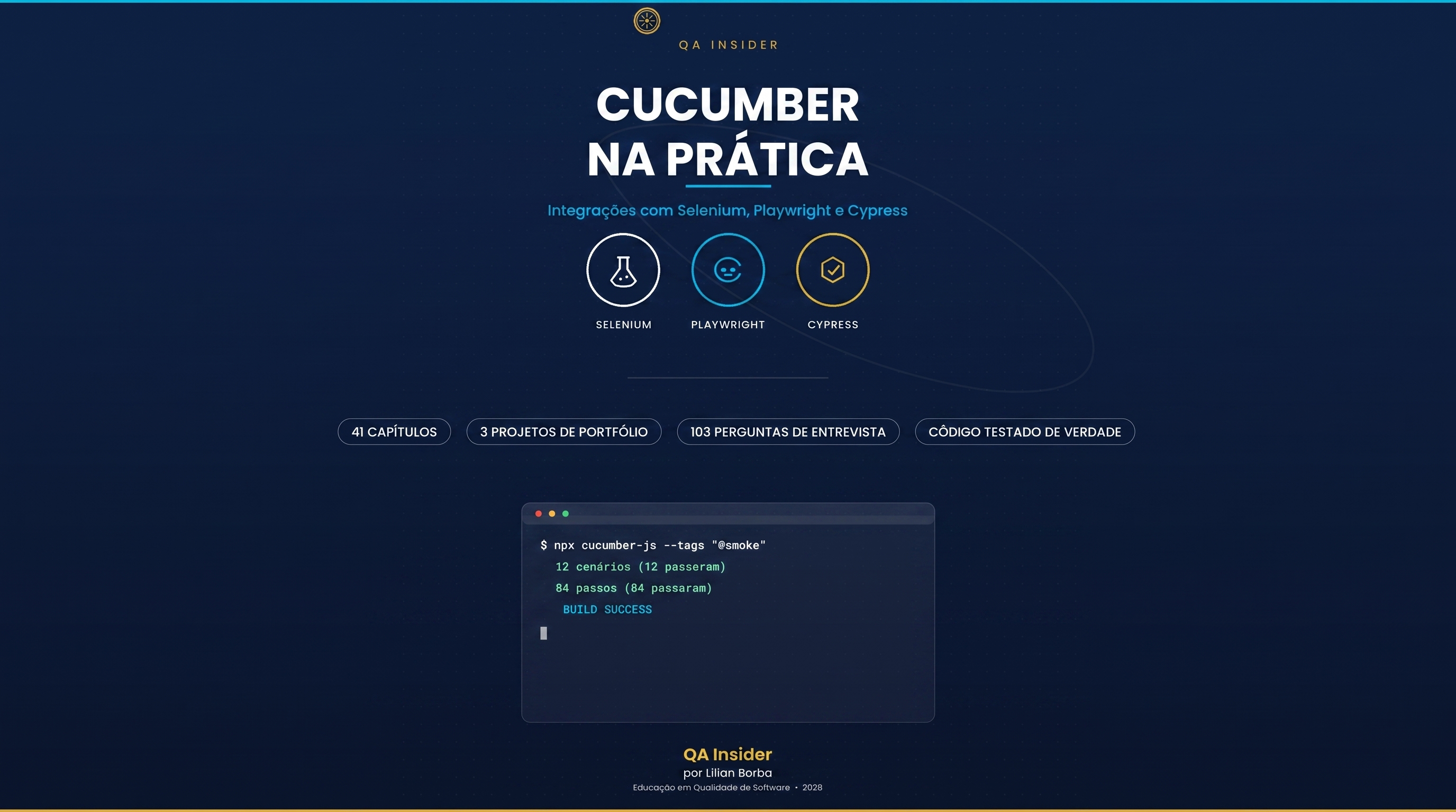 Cucumber Descomplicado: O Guia Definitivo de Selenium, Playwright e Cypress e Cypress