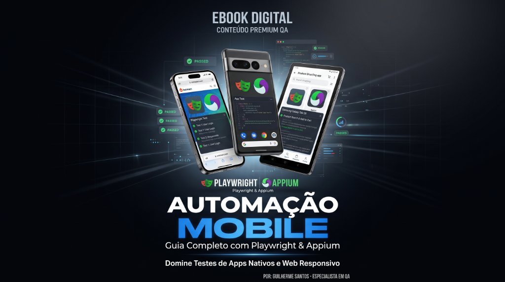 Automação Mobile: Playwright & Appium do Zero à Nuvem