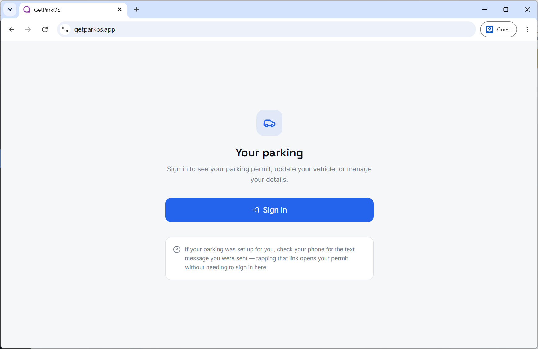 Signing in to your tenancy portal