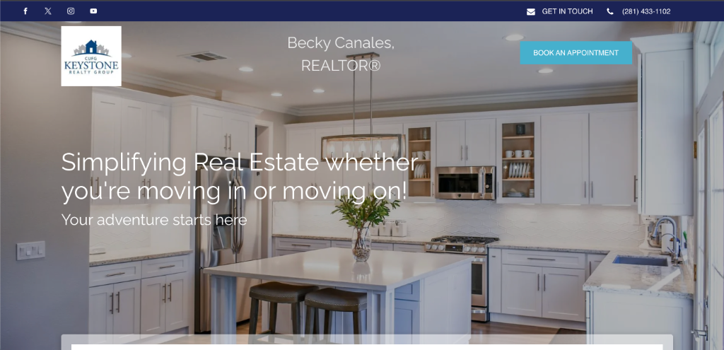 Becky Canales Realtor Website