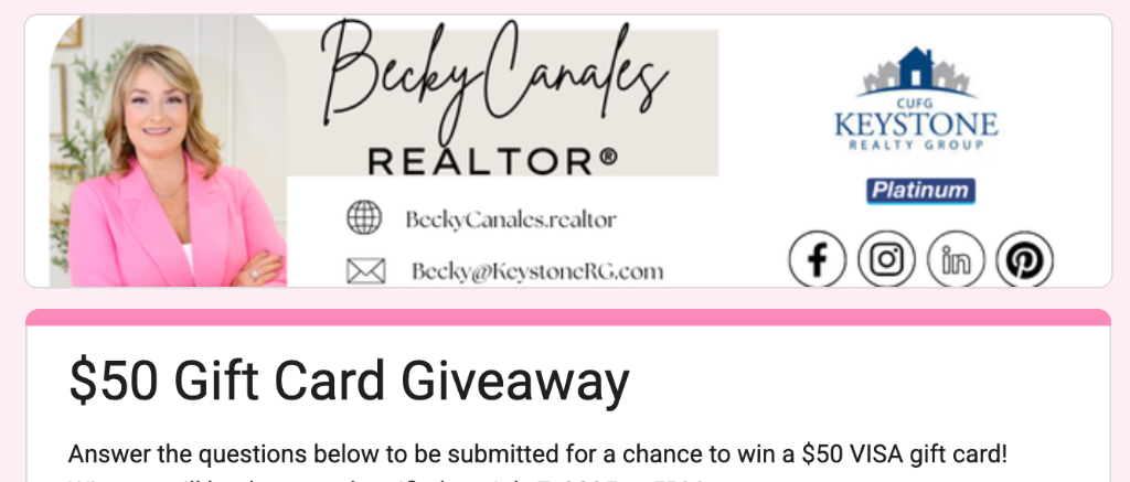$50 Gift Card Giveaway