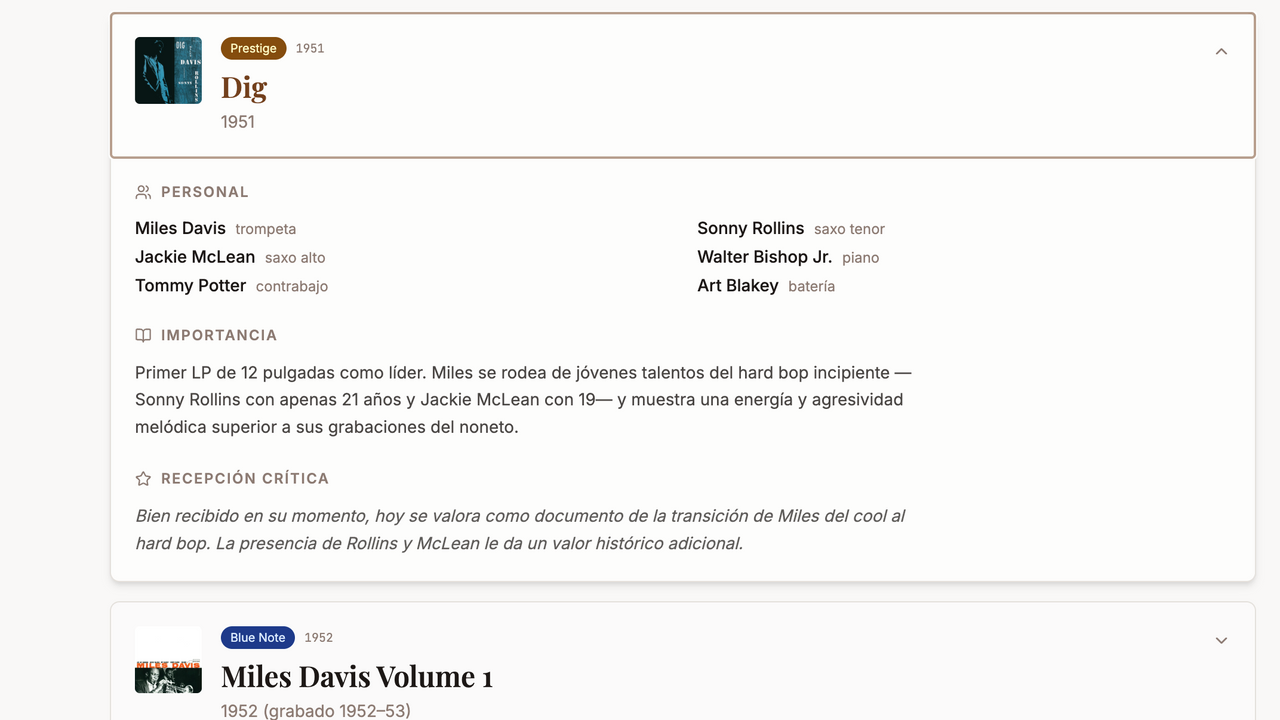 Plantilla MIles template preview