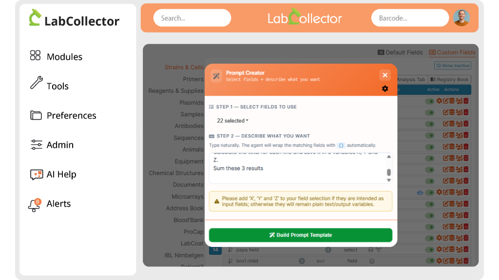 Custom Field Prompt Creator